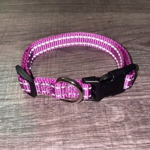 New Pink Dog Collar with Black Buckle